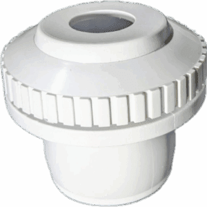 1" Aussie "press-in" Pool Return Directional Eyeball - WHITE