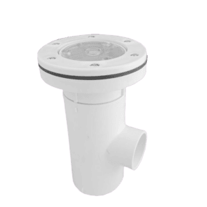 Micro Stream Universal LED Bubbler Housing for Vinyl Liner or Fiberglass Pools (White)
